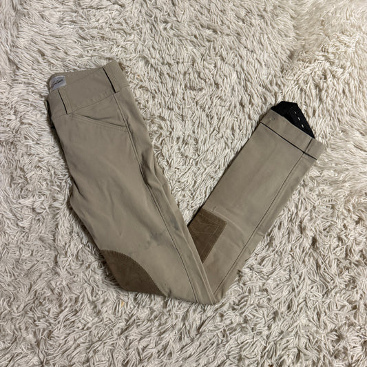 Child’s Size 12R Tan Tailored Sportsman Knee Patch Horseback Riding Breeches