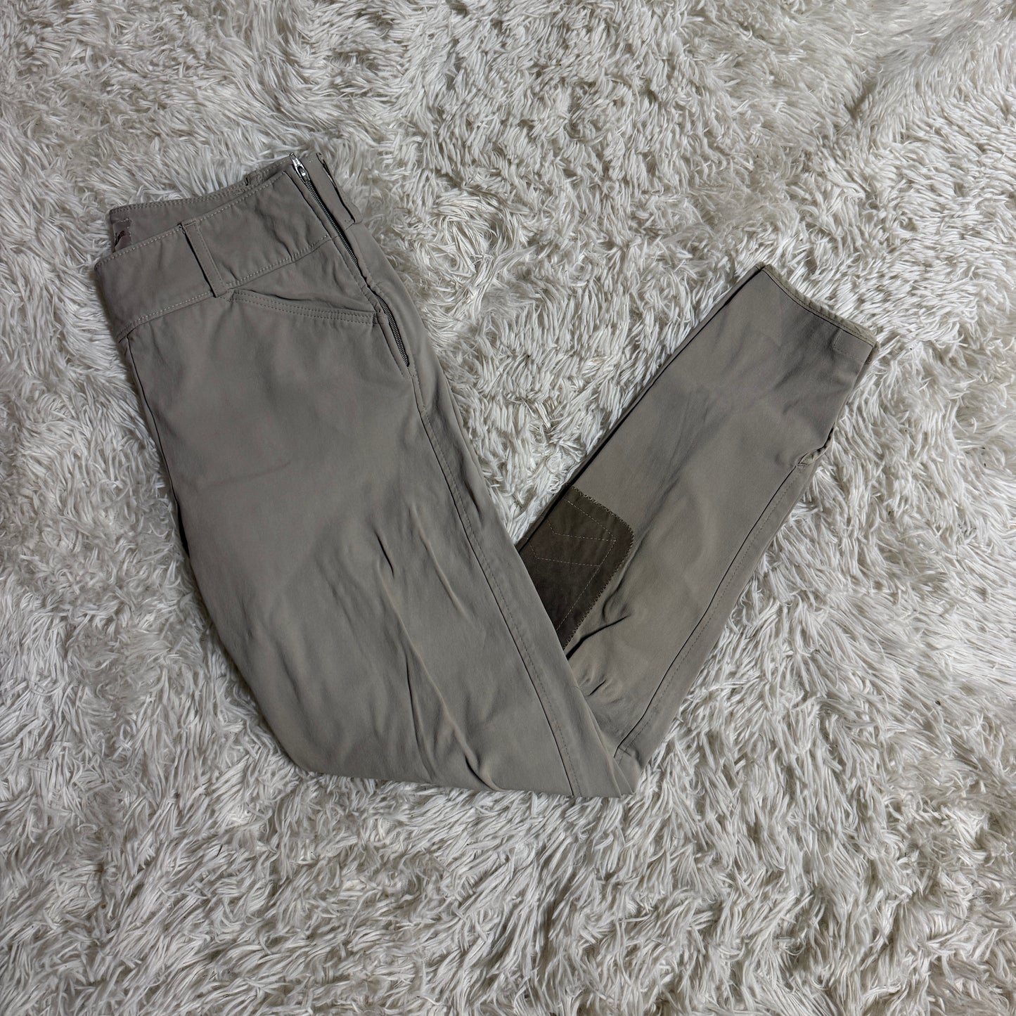 Women’s Size 26R Tan Tailored Sportsman Knee Patch Horseback Riding Breeches