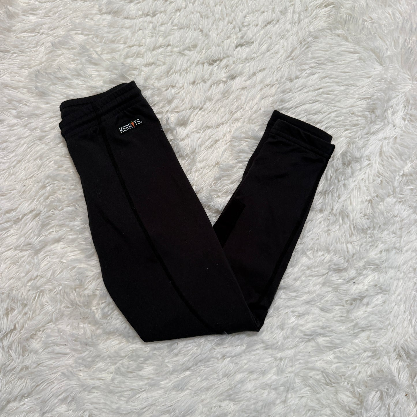 Child’s Small Black Kerrits Knee Patch Horseback Riding Tights