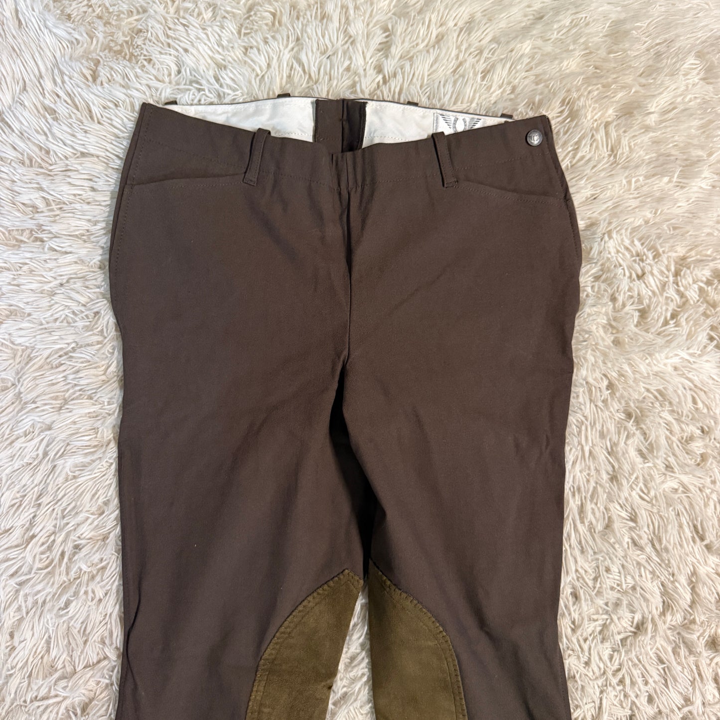 Women’s Size 32R Brown Tuffrider Knee Patch Horseback Riding Breeches
