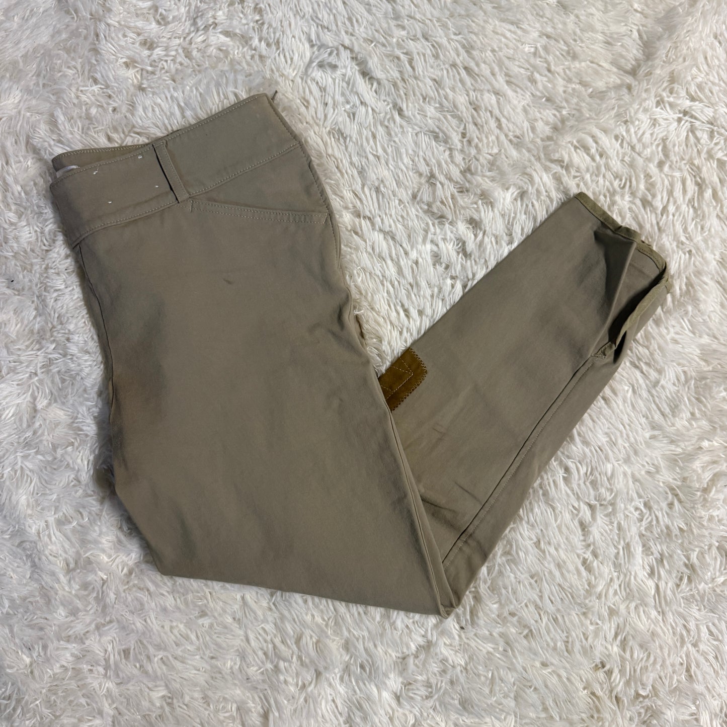 Women’s Size 34R Tan Tailored Sportsman Knee Patch Horseback Riding Breeches