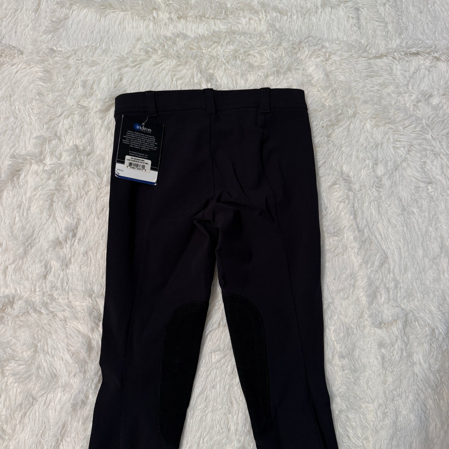 New Child’s Medium Black Irideon Cadence Knee Patch Horseback Riding Tights