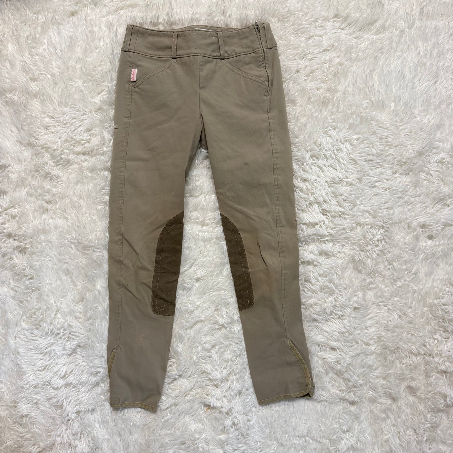 Child’s Size 12R Tan Tailored Sportsman Knee Patch Horseback Riding Breeches