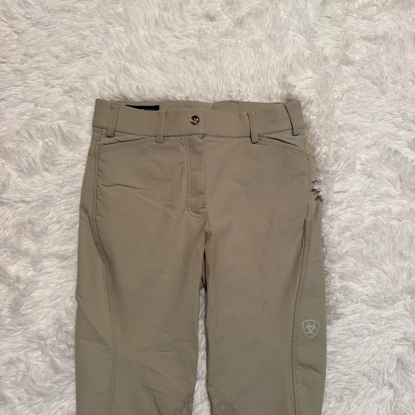 Child’s Size 14R Tan Ariat Knee Patch Horseback Riding Breeches