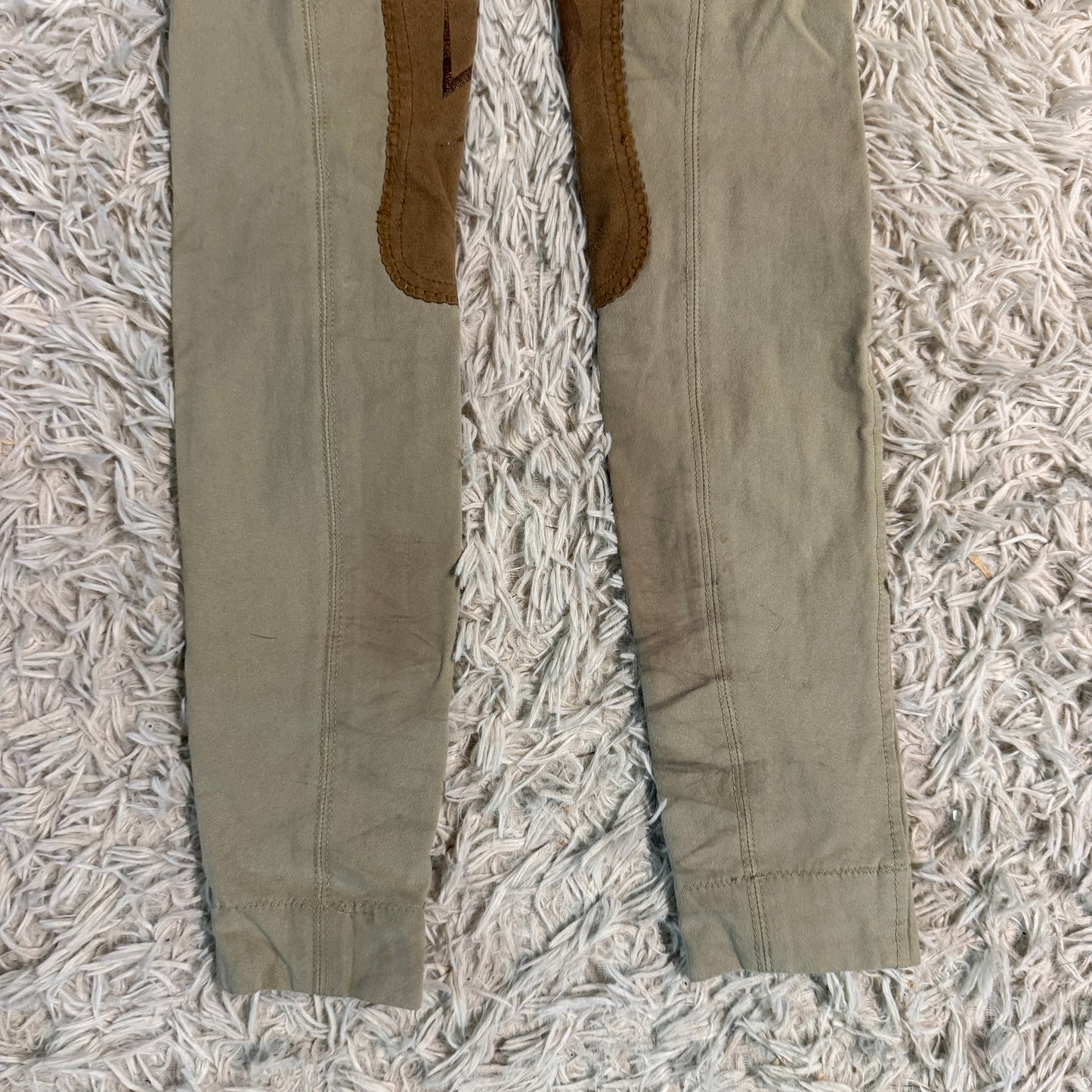 Child’s Size 8R Tan Devon Aire Knee Patch Horseback Riding Jodphur Breeches