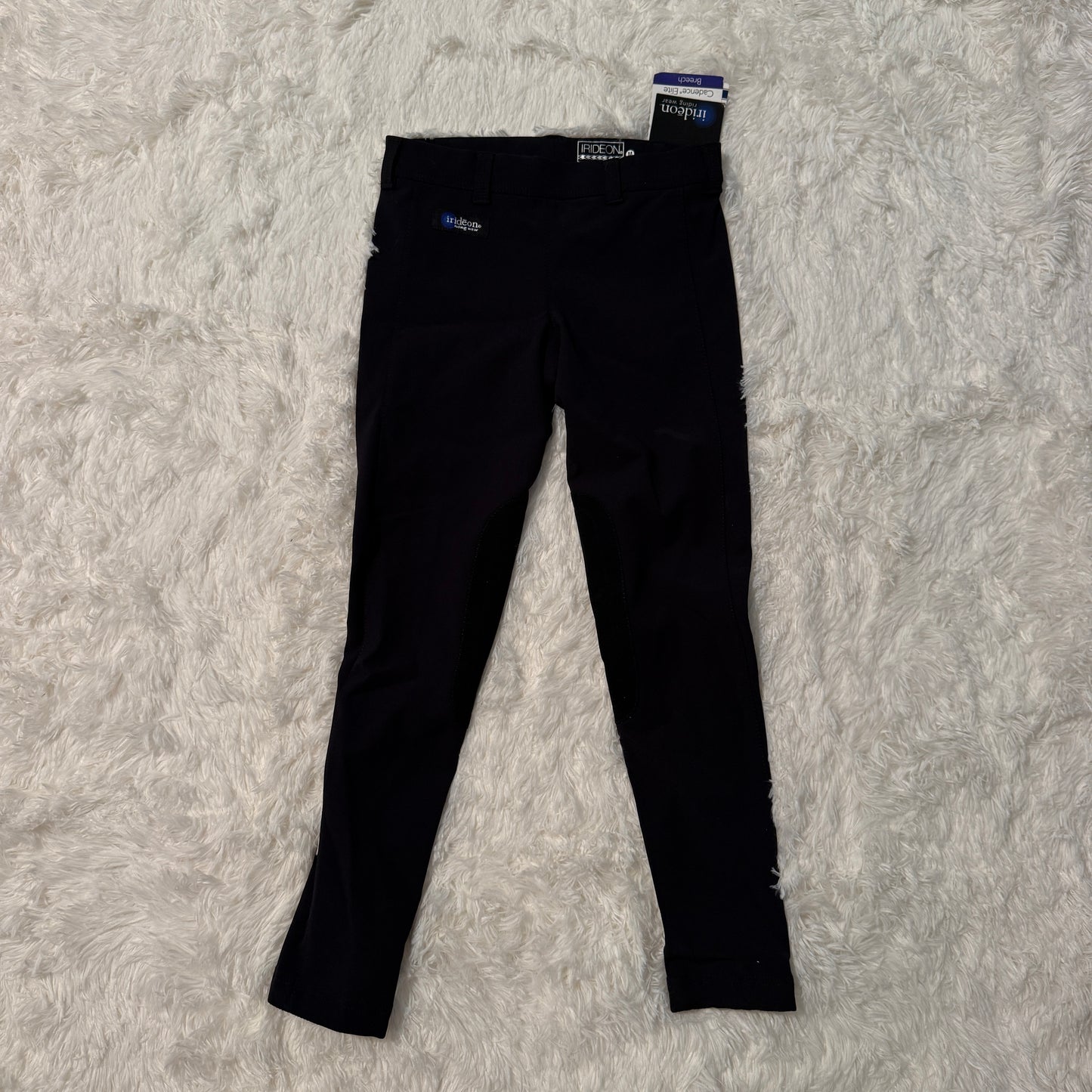 New Child’s Medium Black Irideon Cadence Knee Patch Horseback Riding Tights