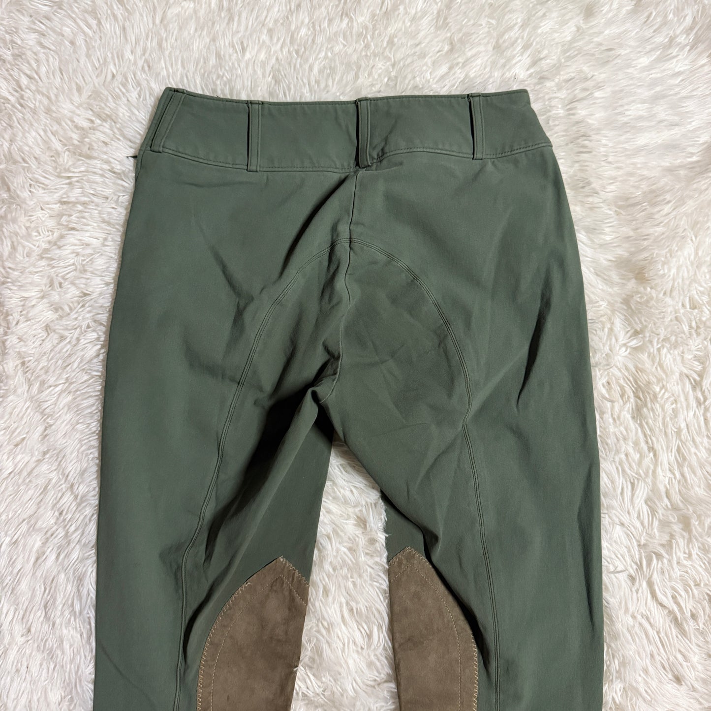 Women’s Size 26R Green Tailored Sportsman Knee Patch Horseback Riding Breeches