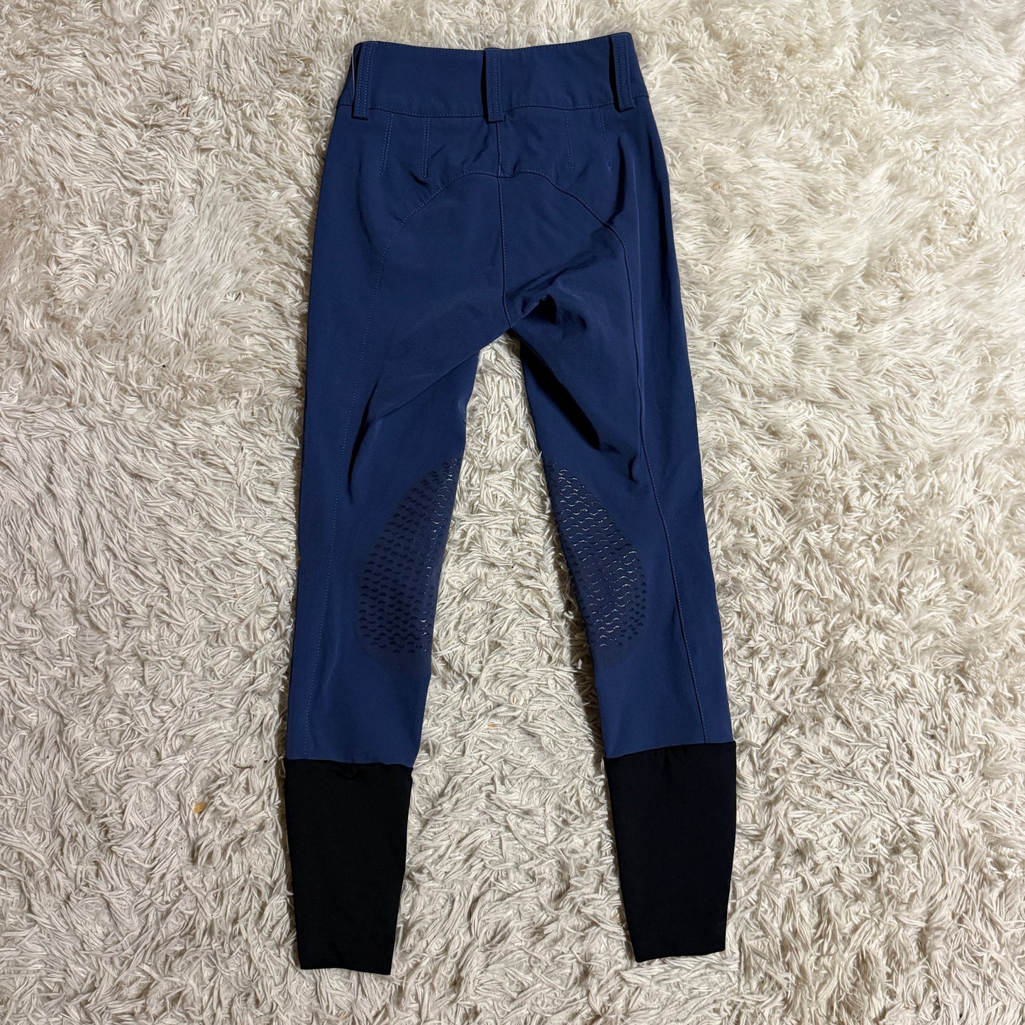 Women’s Size IT34 Blue Animo Knee Patch Horseback Riding Breeches