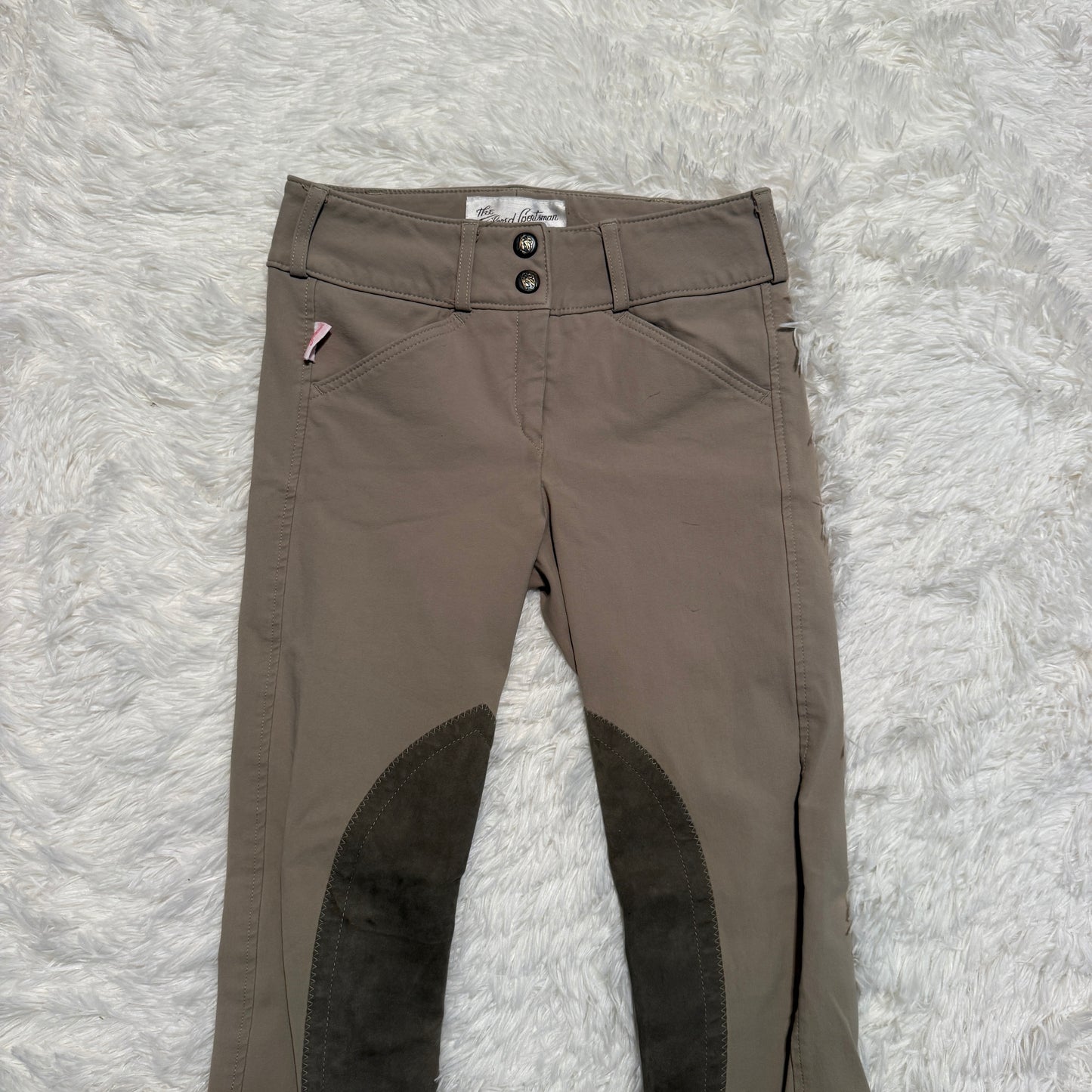 Child’s Size 12R Tan Tailored Sportsman Knee Patch Horseback Riding Jodphurs