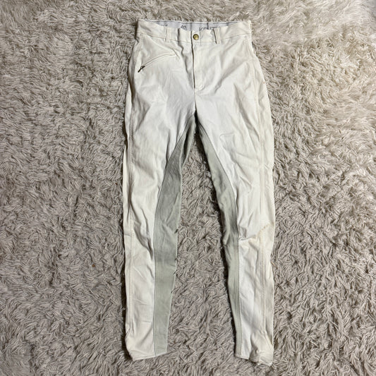 Women’s Size 24R White Kentucky Full Seat Horseback Riding Breeches