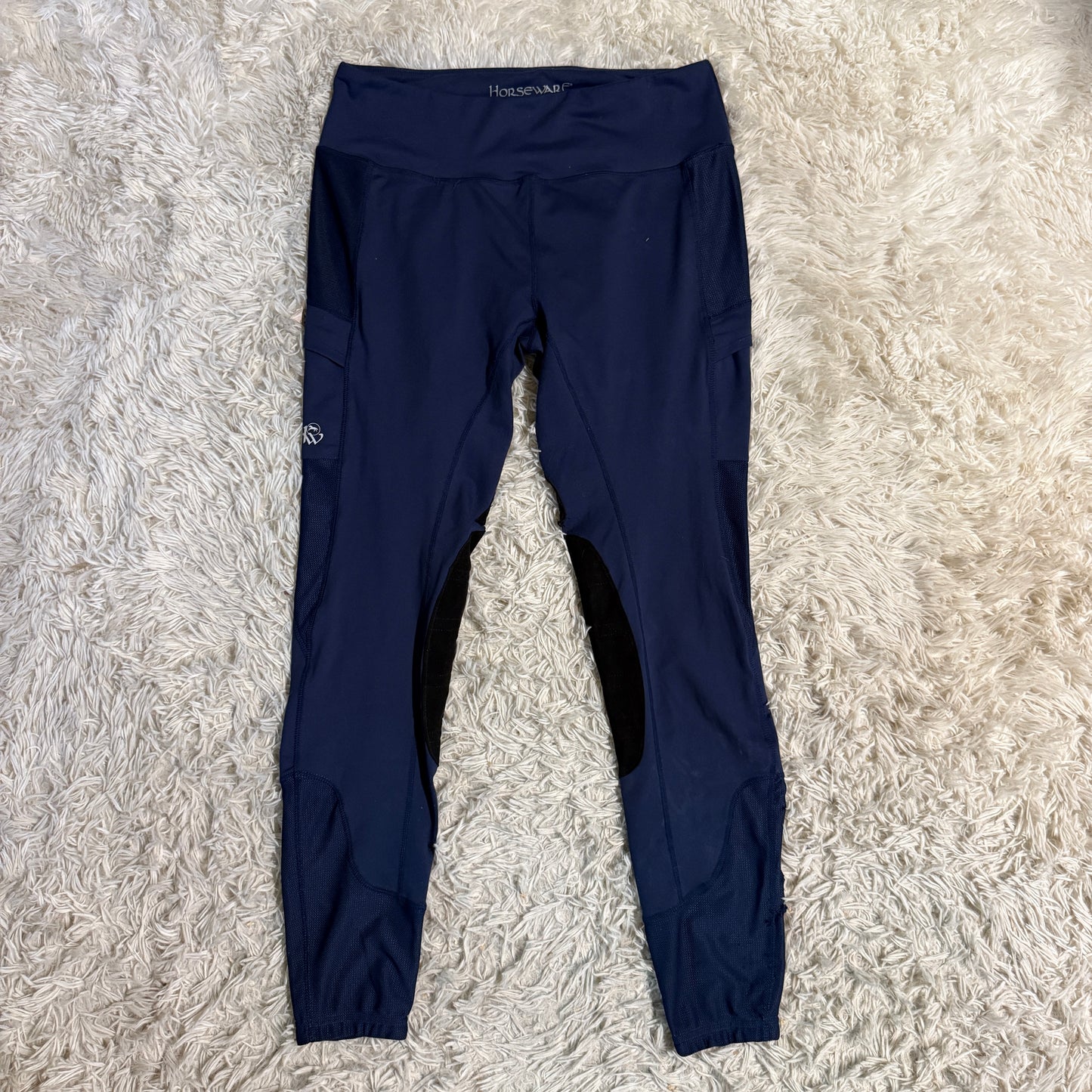 Women’s XXL Navy Horseware Knee Patch Horseback Riding Tights Breeches