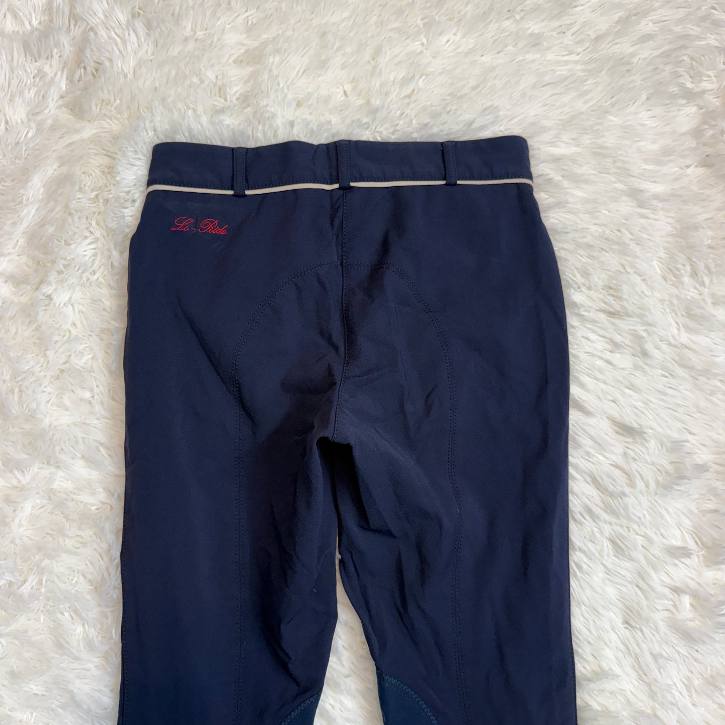 Women’s Size 26R Navy Lo-Ride Knee Patch Horseback Riding Breeches