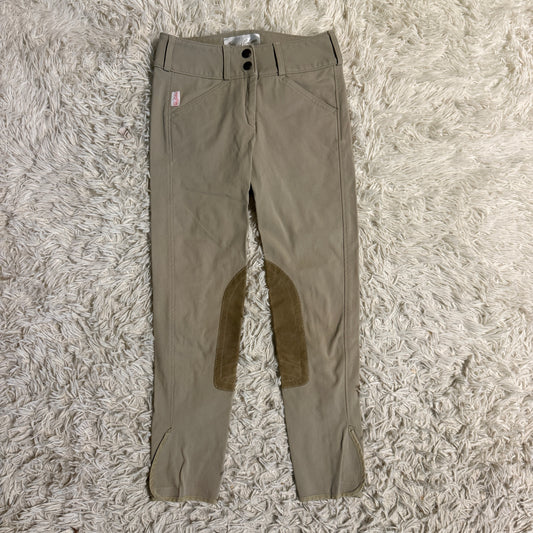Child’s Size 12R Tan Tailored Sportsman Knee Patch Horseback Riding Breeches