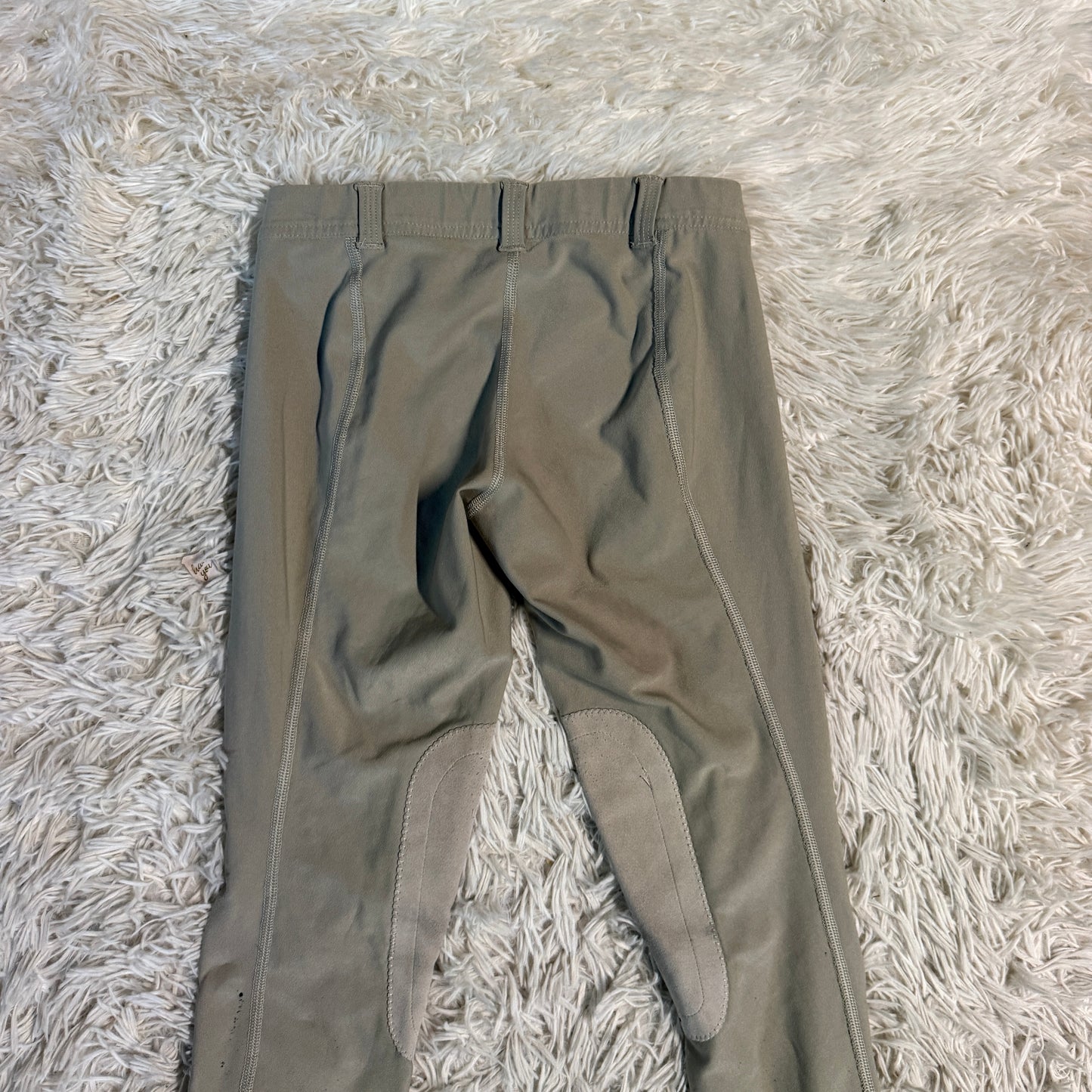 Child’s Medium Tan Irideon Knee Patch Horseback Riding Tights