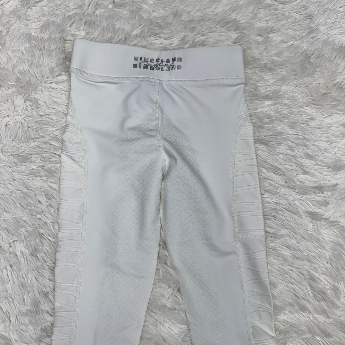 Child’s Medium White Kingsland Full Seat Horseback Riding Tights