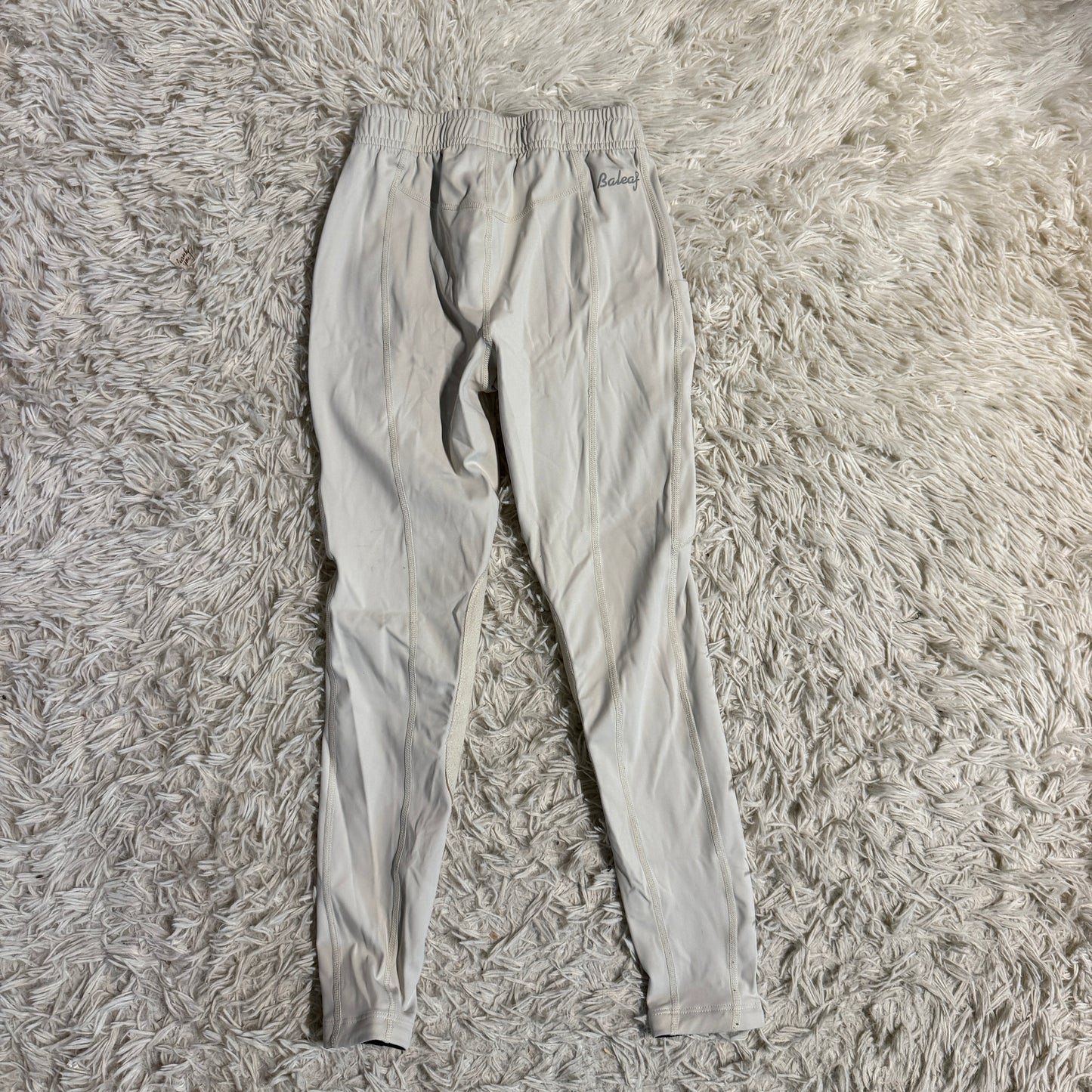 Child’s Medium White/Tan Baleaf Knee Patch Horseback Riding Tights