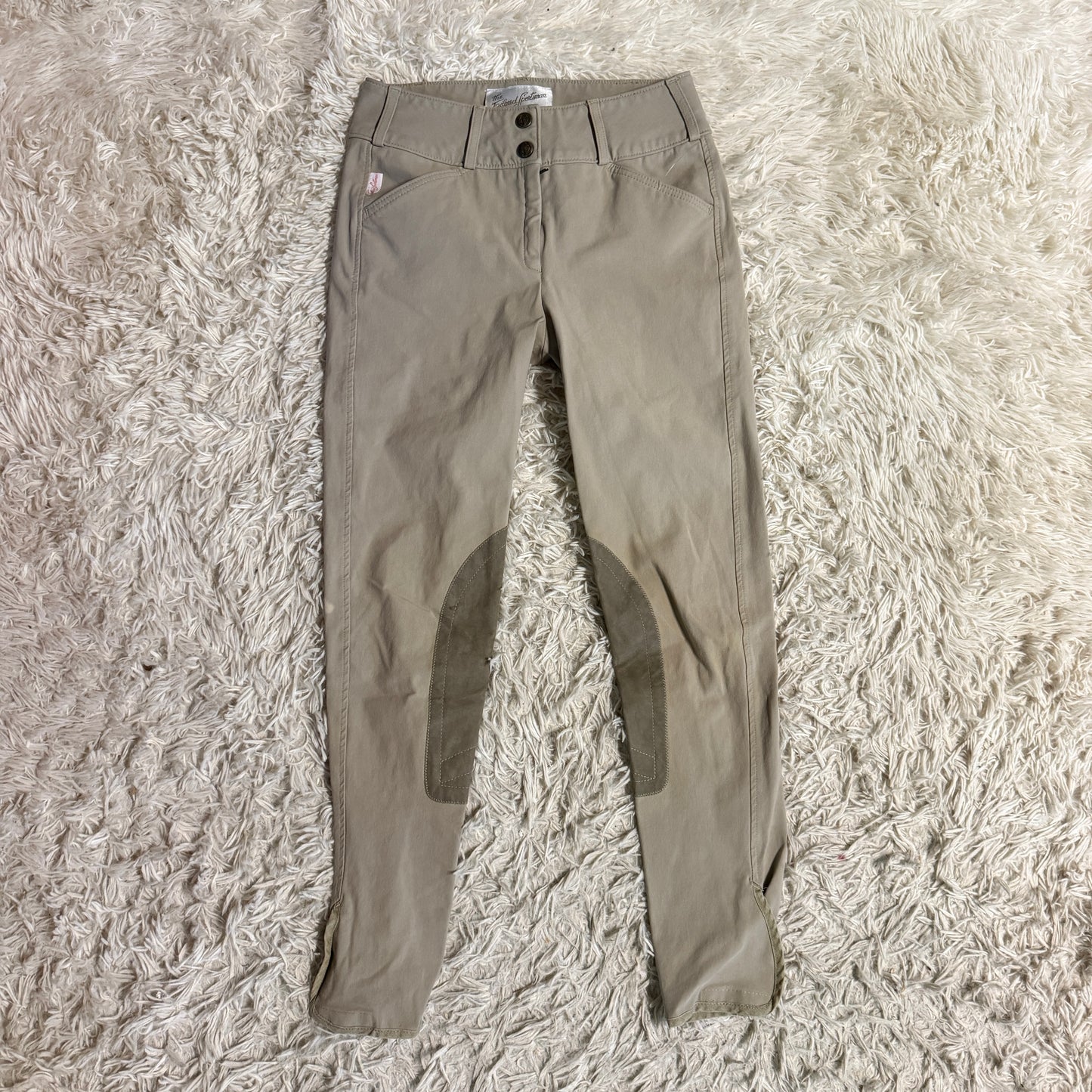 Women’s Size 24L Tan Tailored Sportsman Knee Patch Horseback Riding Breeches