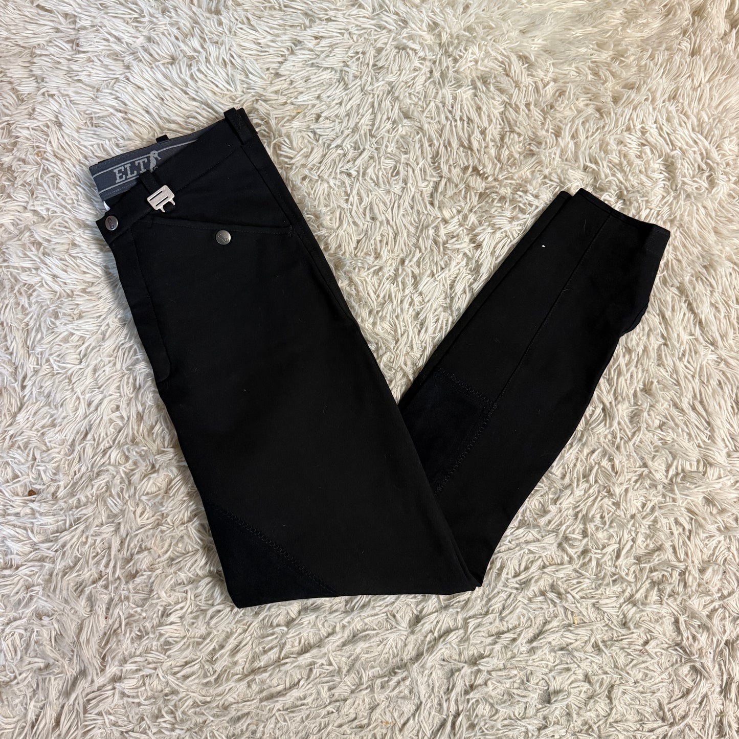 Women’s Size 32R Black ELT Full Seat Horseback Riding Breeches