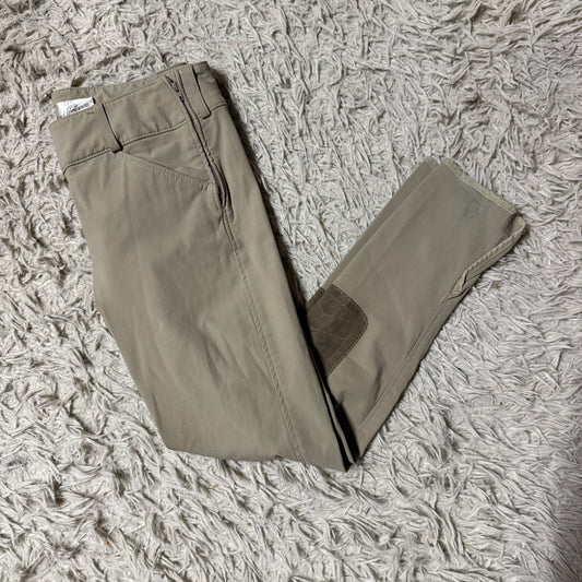 Girl’s Size 16 Tan Tailored Sportsman Knee Patch Horseback Riding Breeches
