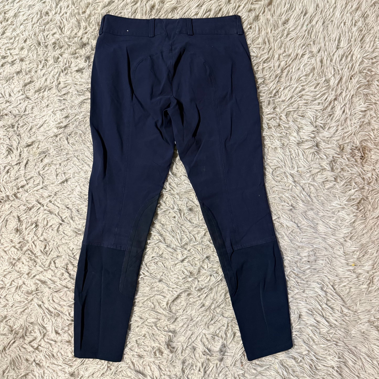 Women’s Size 30R Navy Ariat Knee Patch Horseback Riding Breeches