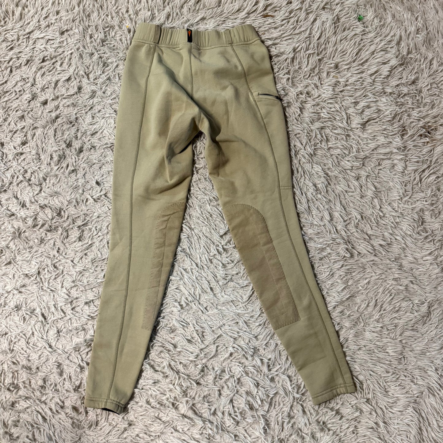 Women’s Medium Tan Kerrits Winter Knee Patch Horseback Riding Tights Breeches
