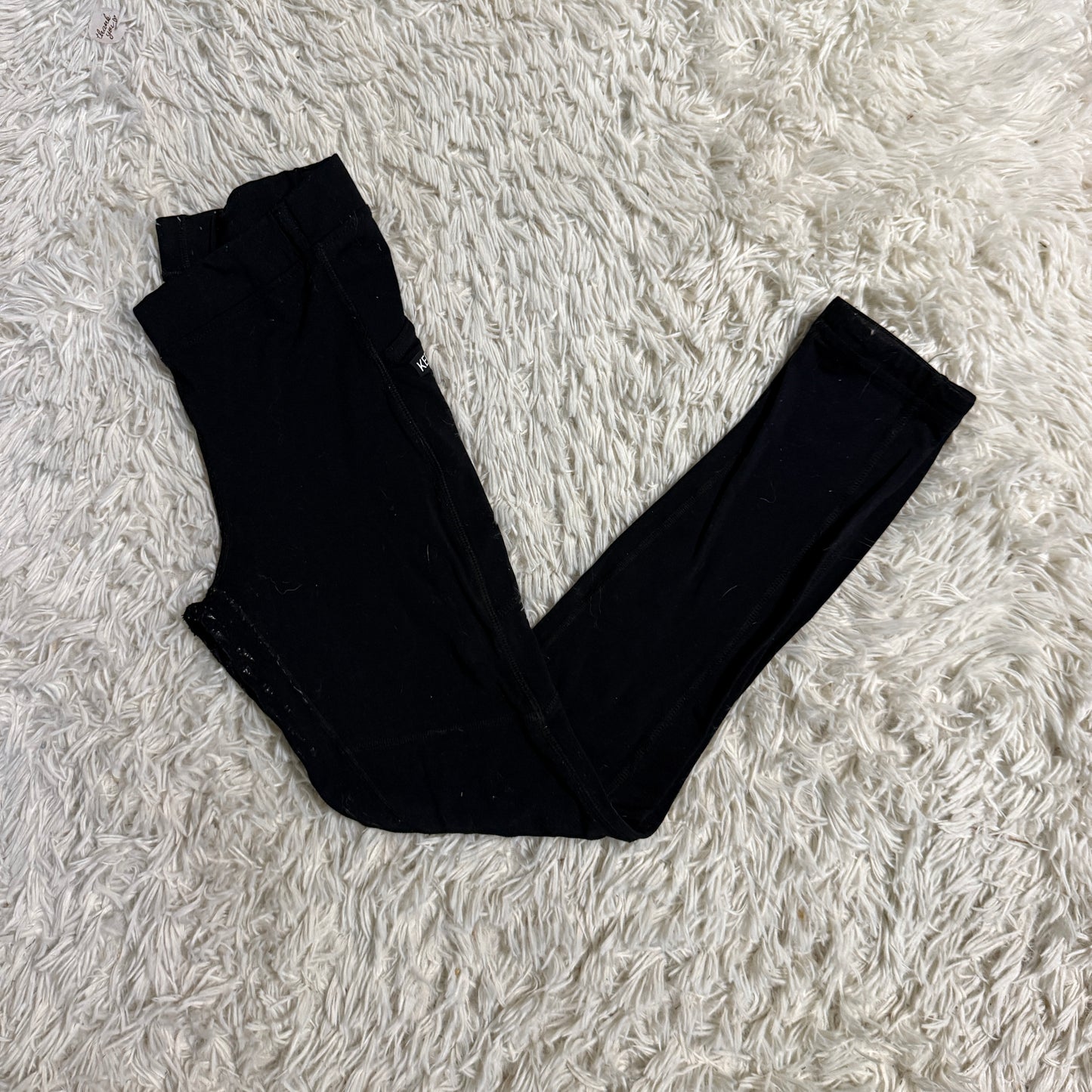 Child’s XL Black Kerrits Full Seat Horseback Riding Tights