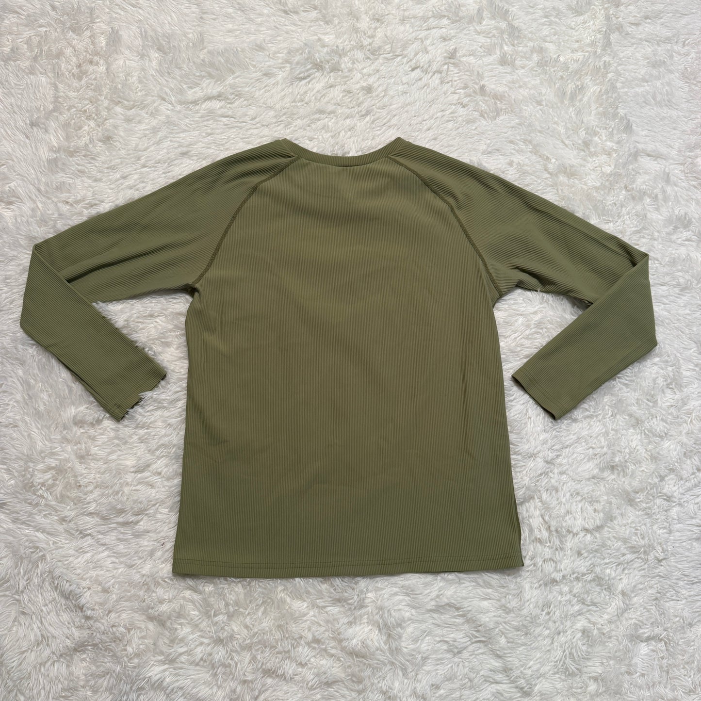 Women’s Large Green Smartpak Long Sleeve Horseback Riding Winter Shirt