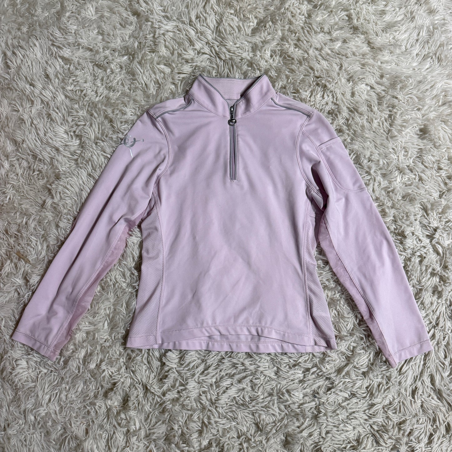 Child’s Large Pink Chestnut Bay Long Sleeve Horseback Riding Sunshirt