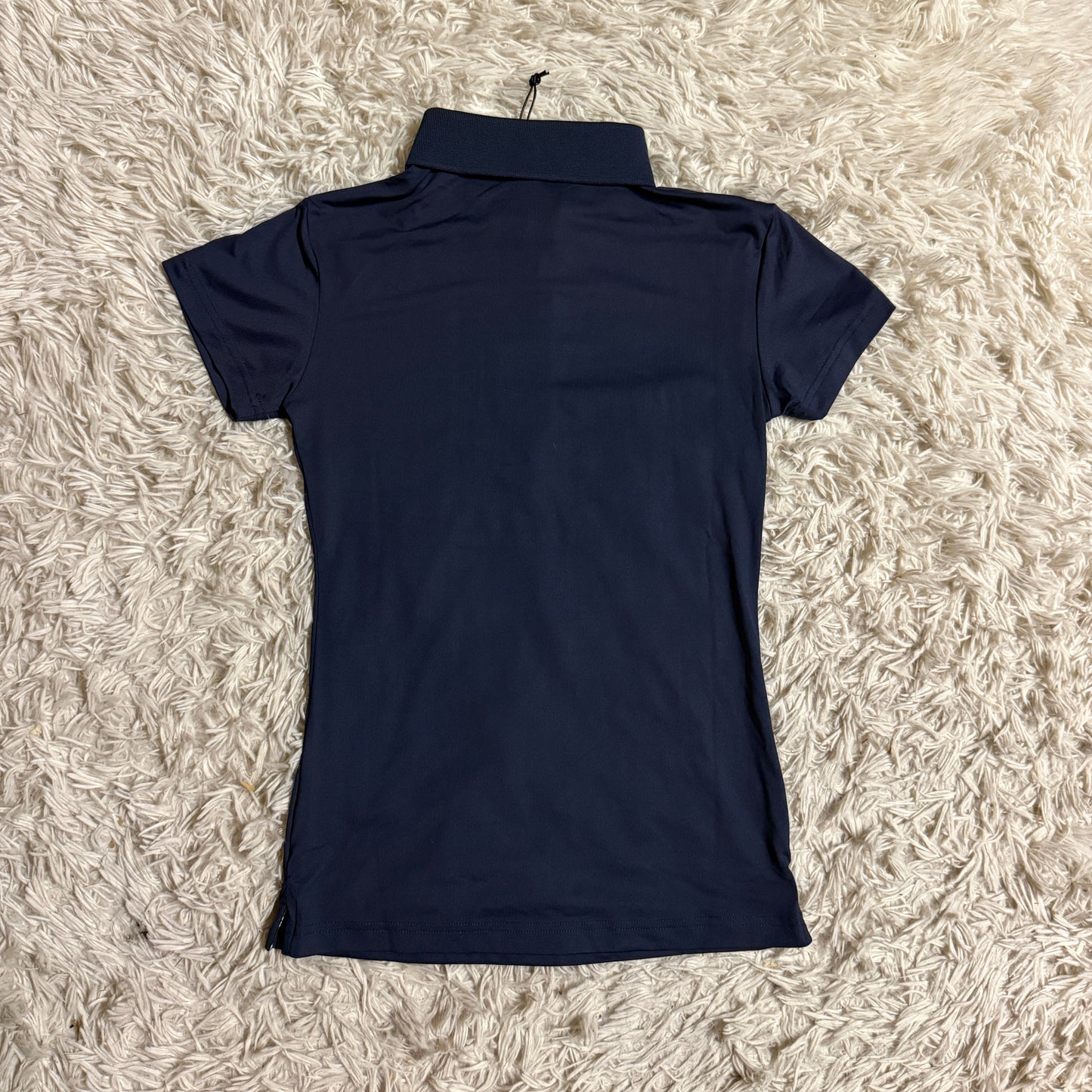 New Women’s XXS Navy Dublin Short Sleeve Horseback Riding Polo Shirt