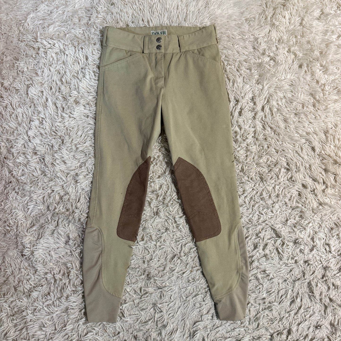 Women’s Size 24R Tan Dover Knee Patch Horseback Riding Breeches