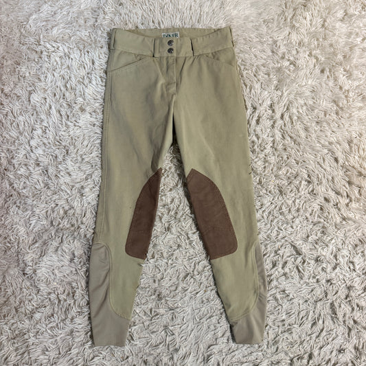 Women’s Size 24R Tan Dover Knee Patch Horseback Riding Breeches