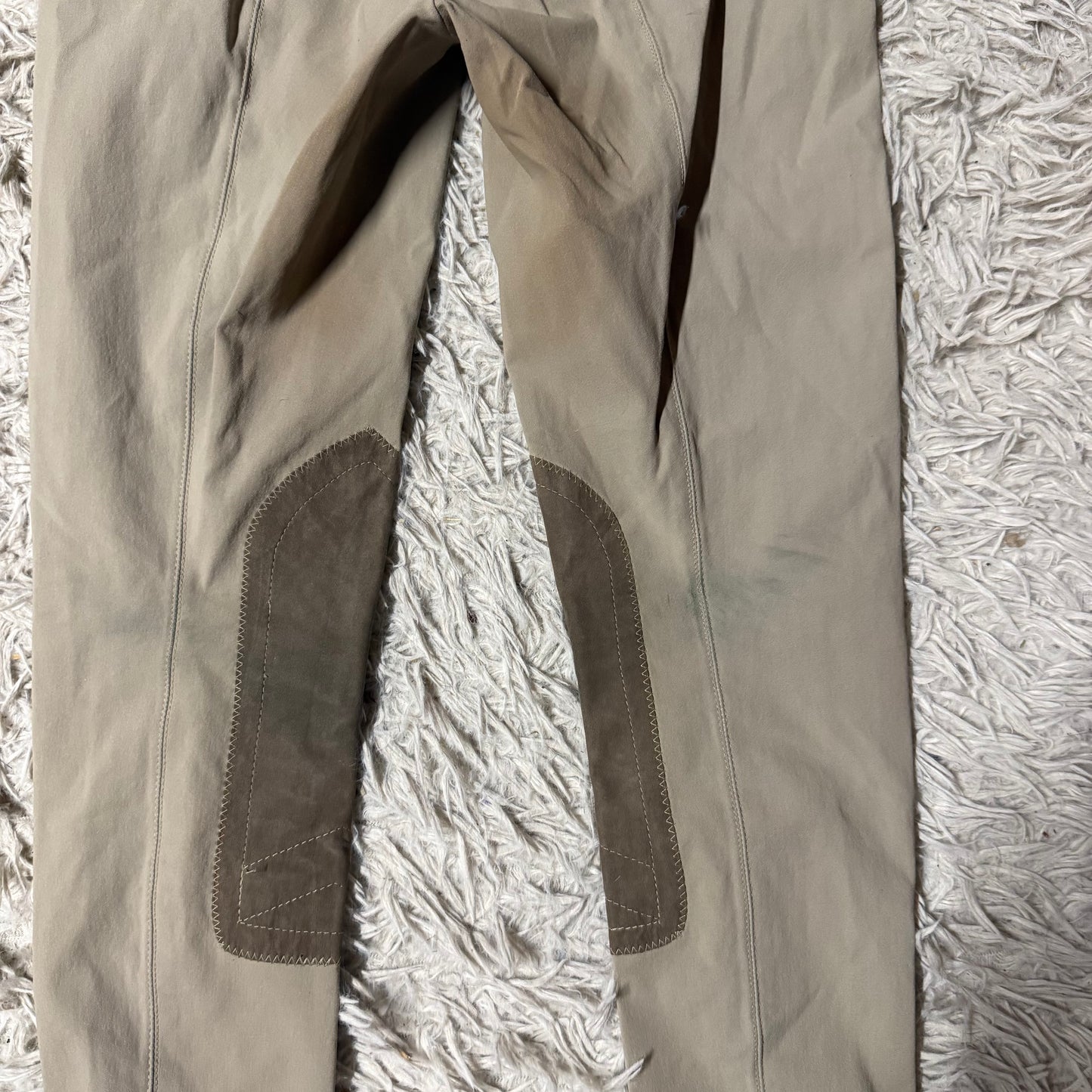 Girl’s Size 16 Tan Tailored Sportsman Knee Patch Horseback Riding Breeches