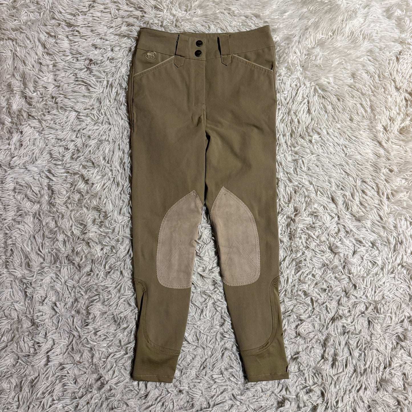 Child’s Size 10R Tan Smartpak Knee Patch Horseback Riding Breeches