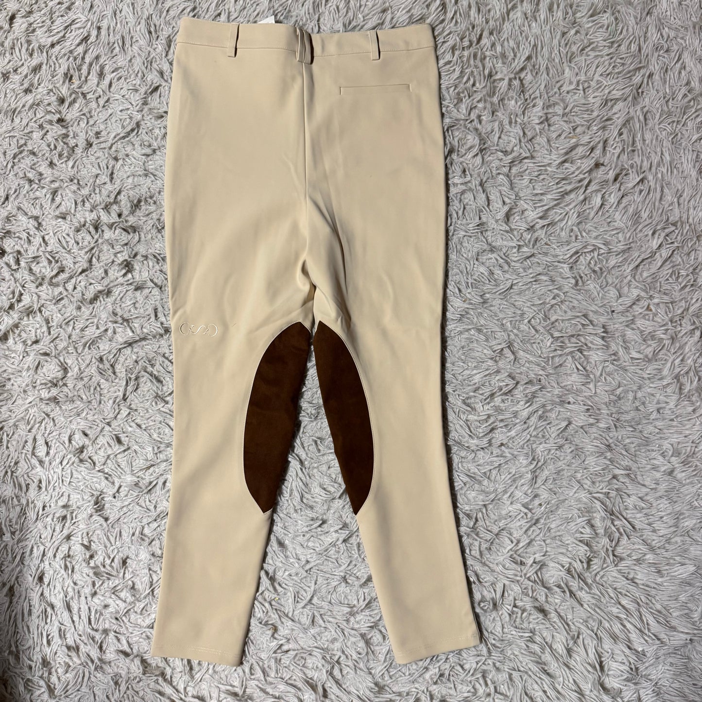 New Women’s Size 32R Tan Superlative Knee Patch Horseback Riding Breeches