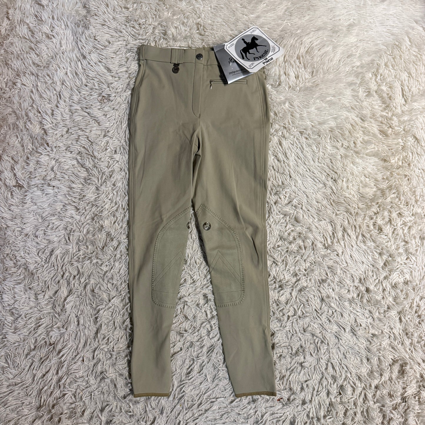 New Women’s Size 22R Tan Pikeur Knee Patch Horseback Riding Breeches