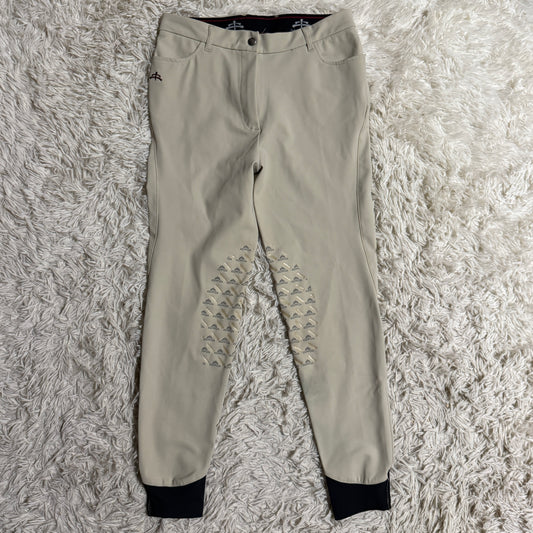 Women’s Size IT46 Tan Makebe Knee Patch Horseback Riding Breeches