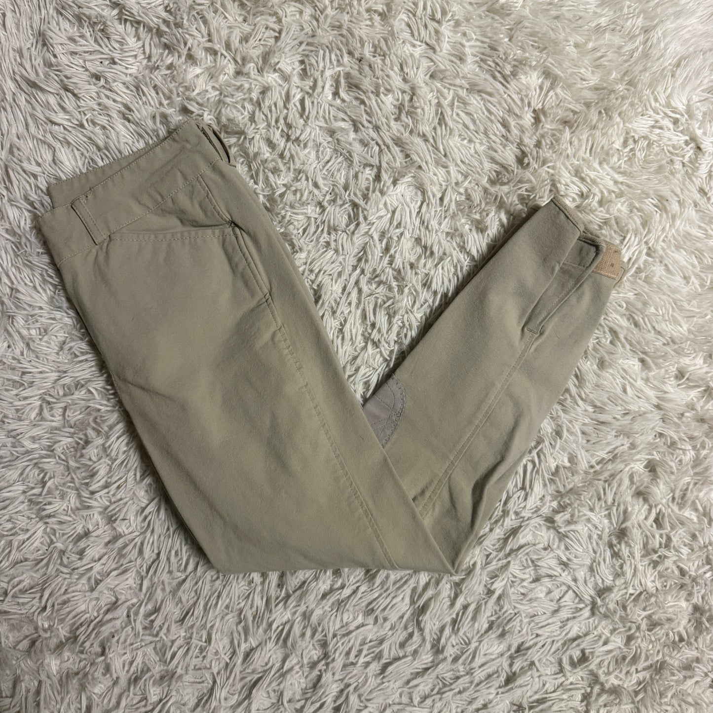 Women’s Size 26R Tan Unbranded Knee Patch Horseback Riding Breeches