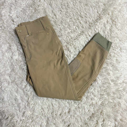 Child’s Size 14R Tan Ariat Knee Patch Horseback Riding Breeches