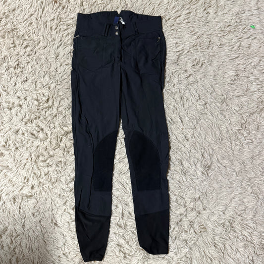 Women’s Size 24R Black Horze Knee Patch Horseback Riding Breeches