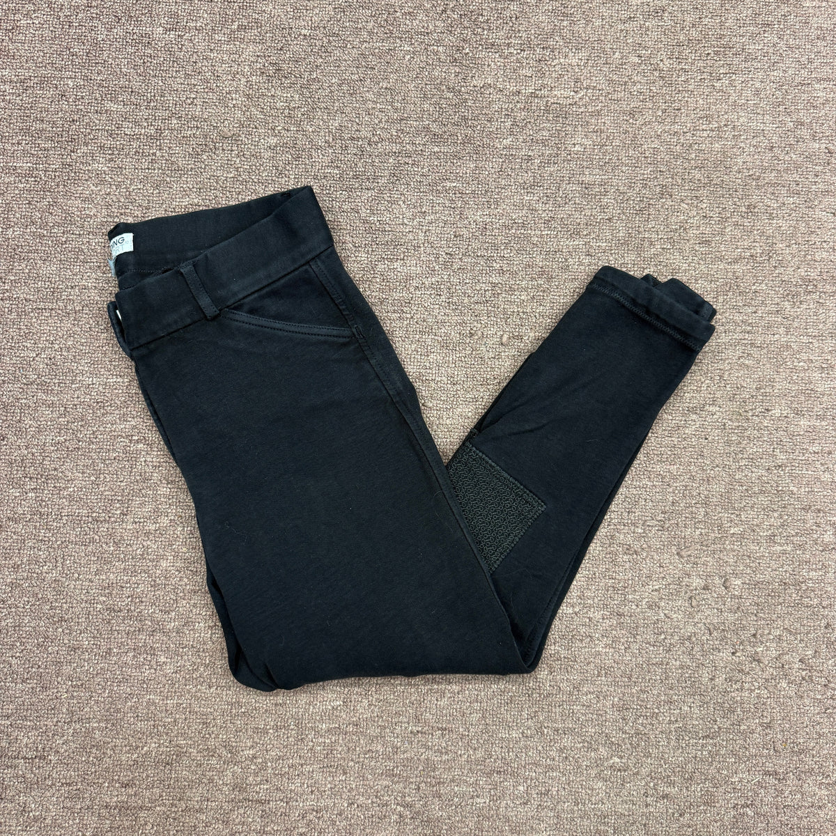 Women’s Size 30R Black Riding Sport Knee Patch Horseback Riding Breeches