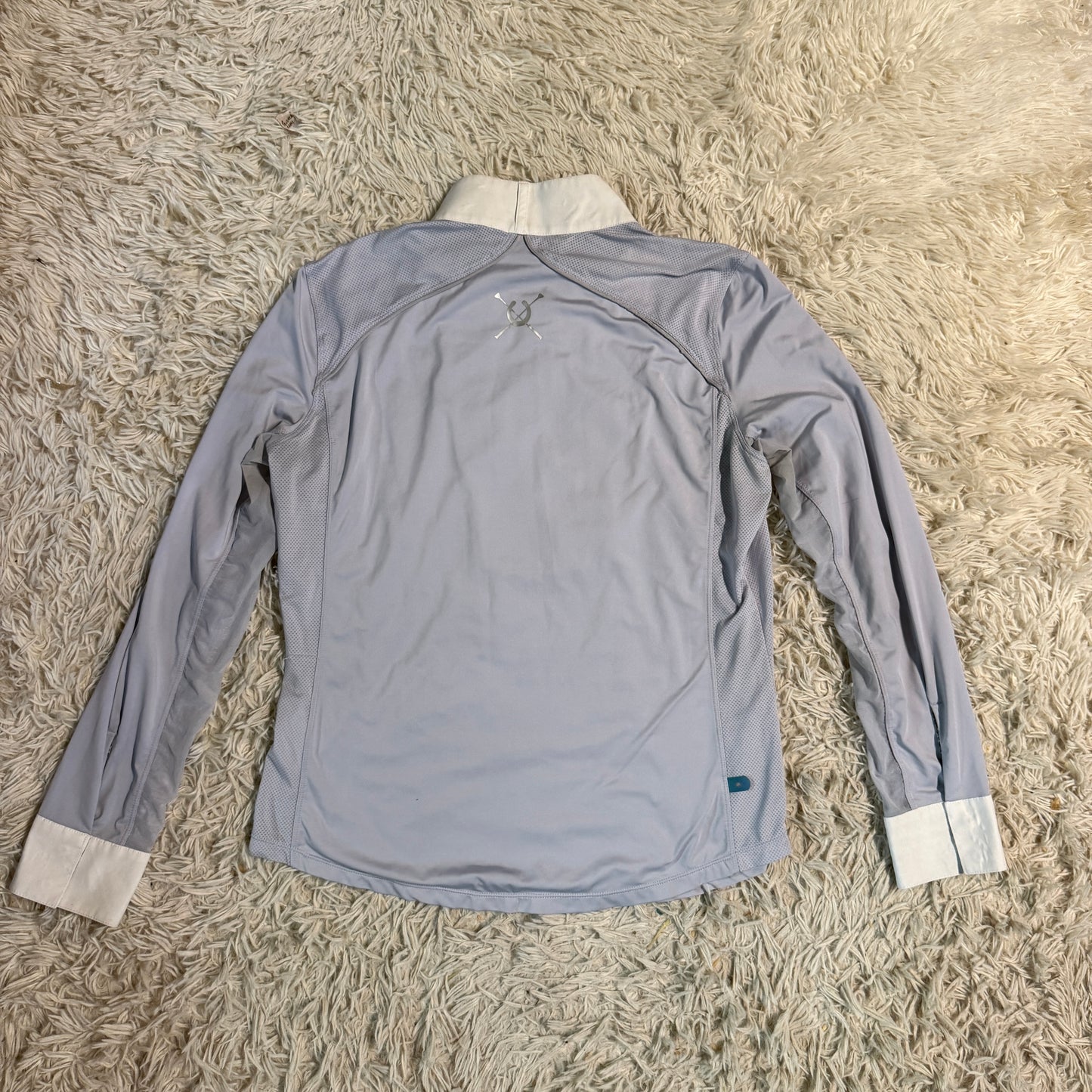 Women’s Large Purple Chestnut Bay Long Sleeve Horseback Riding Show Shirt