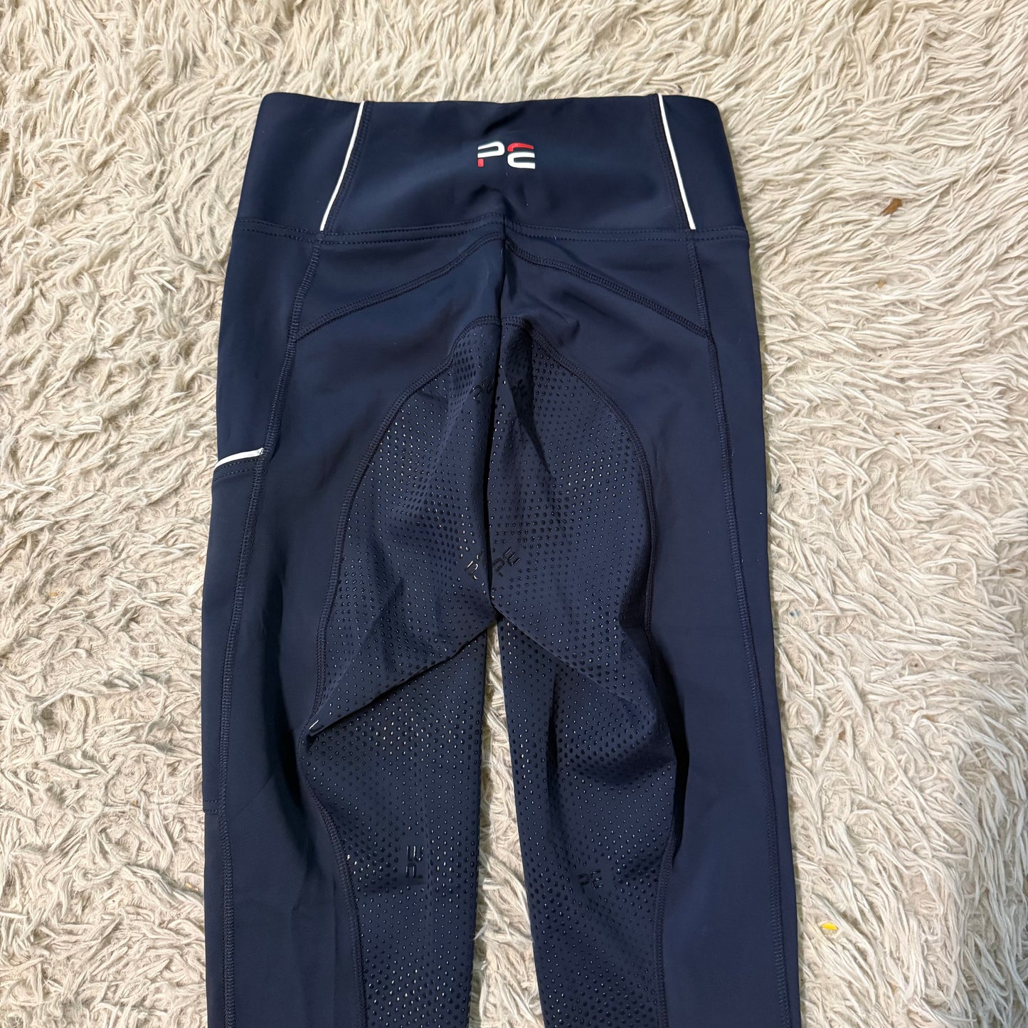 New Women’s Size 28R Navy Premier Equine Full Seat Horse Riding Tights Breeches