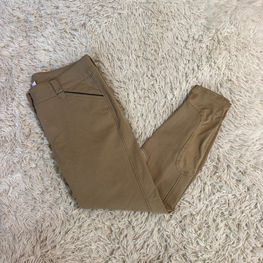 Women’s Size 34L Tan Smartpak Piper Knee Patch Horseback Riding Breeches