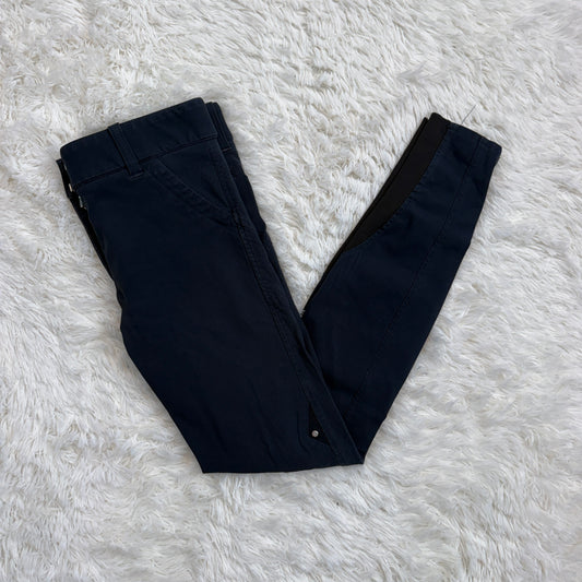 Women’s Size IT46 Navy Equiline Knee Patch Horseback Riding Breeches