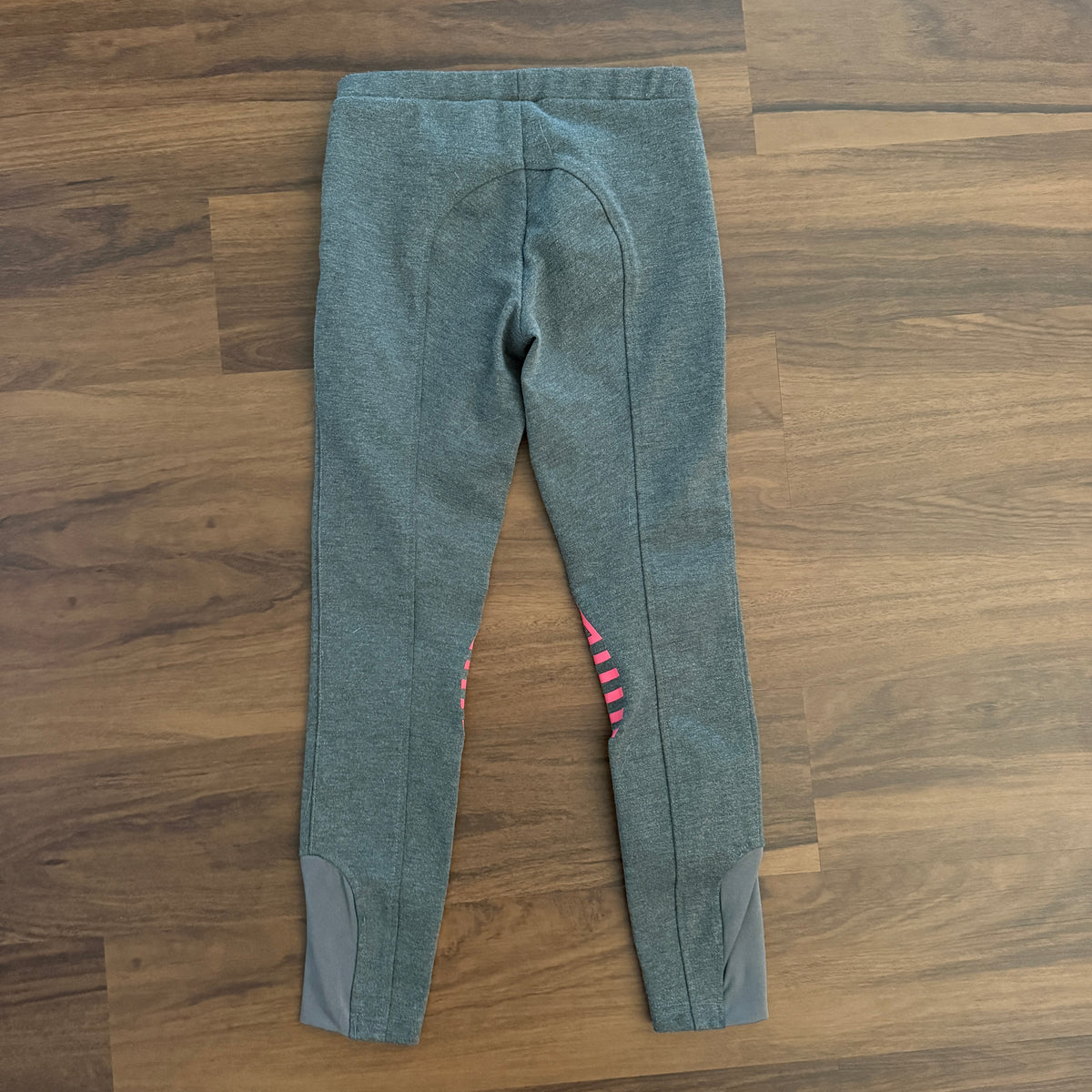 Child’s Size 10R Grey HR Farm Knee Patch Horseback Riding Breeches