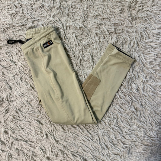 Girl’s Small Tan Kerrits Knee Patch Horseback Riding Tights