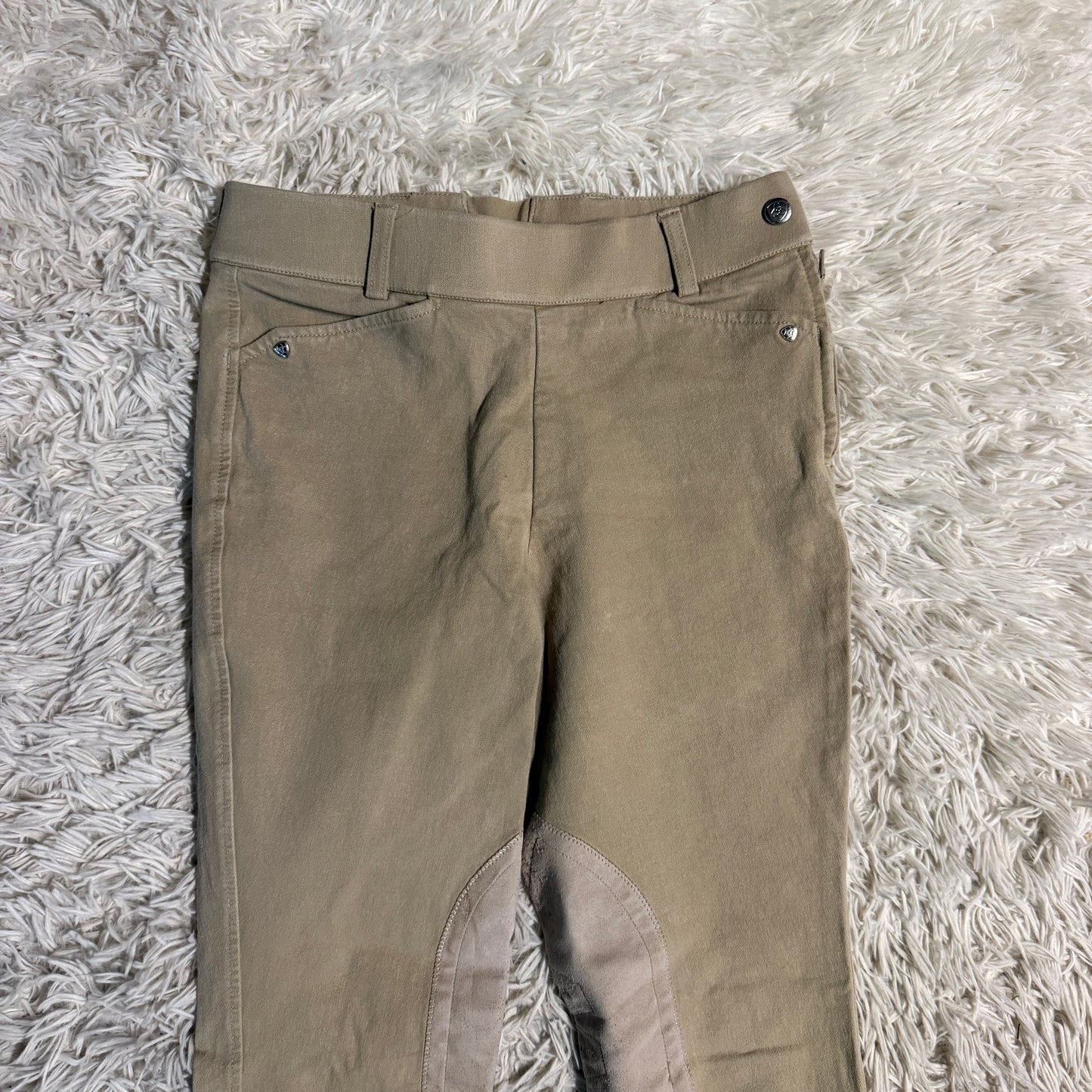 Child’s Size 14R Tan Ariat Knee Patch Horseback Riding Jodphurs