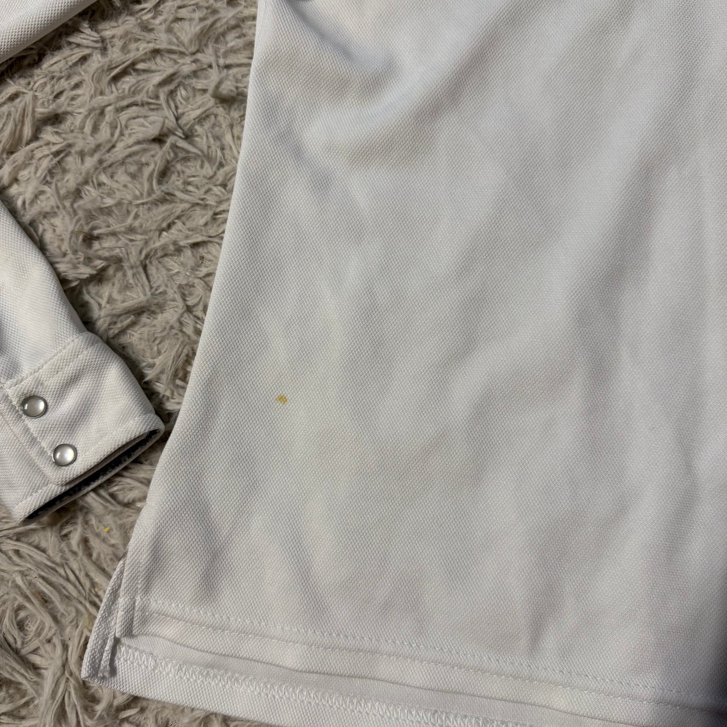 Women’s Medium White Dover Long Sleeve Horseback Riding Show Shirt