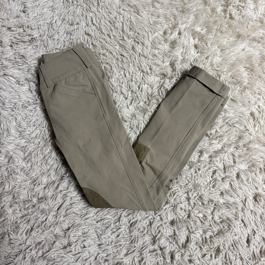 Child’s Size 8L Tan Tailored Sportsman Knee Patch Horseback Riding Jodphurs