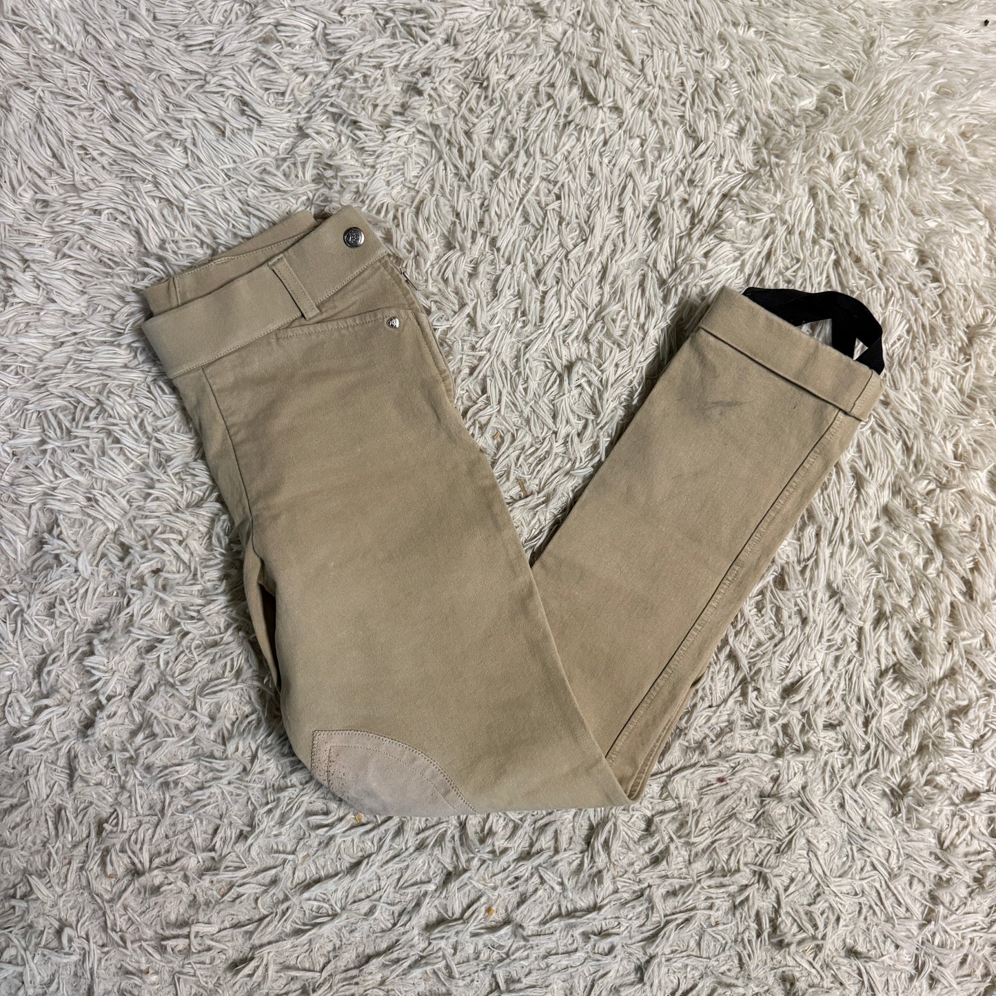 Child’s Size 14R Tan Ariat Knee Patch Horseback Riding Jodphurs